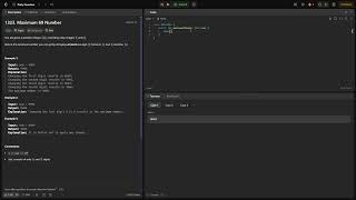 1323. Maximum 69 Number JAVA SOLUTION BEATS 100%