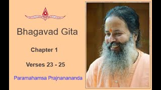 Bhagavad Gita Lecture 14, Chap-1, Verses  23-25  with English Sub-titles