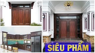 Công trình sử dụng SIÊU PHẨM cửa NHÔM OWIN màu gỗ trắc || nhôm owin | owin