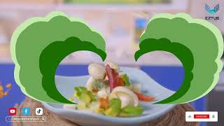 Fresh Miniature Apple Avocado Mushroom Salad with Mayonnaise | Tasty Miniature Fruit Salad Recipe