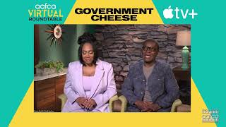David Oyelowo and Simone Missick talk GOVERNMENT CHEESE.