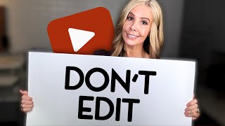 Hate editing? Film yourself like this.