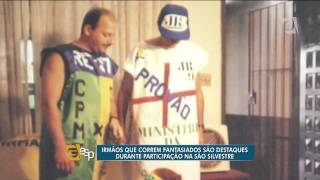 Irmãos Sarli fantasiados são destaques na São Silvestre