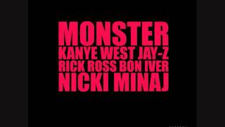 Kanye West - Moster (Ft. Jay-Z, Rick Ross, Nicki Minaj, & Bon Iver)