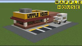How to Build a Waffle House in Minecraft (Full Interior Tutorial)