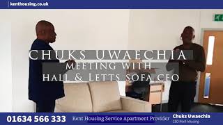 Kent Housing visit to Hall and Letts sofa and beds looking for the best for our clients