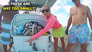 Nine Undersized Lobster RUINED Her Family's Outing