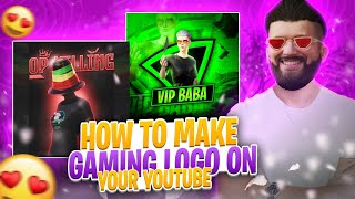 🔴 How to Make || gaming mascot || logo on 🔥your YouTube channel 🥵
