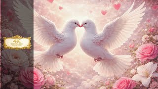 Beautiful White Doves & Pink Roses 4K Screensaver | 2 Hours Frame TV Art