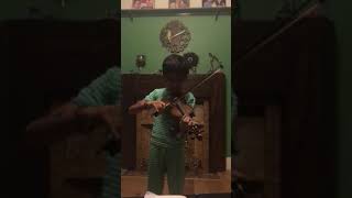 Aryan playing Hedwig theme violin