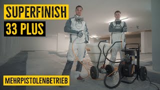 SuperFinish 33 Plus Mehrpistolenbetrieb - Tiefgaragenbeschichtung: doppelte Airless Power | WAGNER