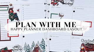 PLAN WITH ME 📒 | HAPPY PLANNER DASHBOARD LAYOUT | LIVE LOVE POSH CHRISTMAS SPREAD | DEC 19 - 25