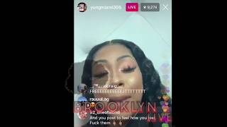 Yung Miami IG live Baby Shower Plans