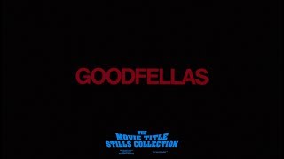 Saul Bass: Goodfellas (1990) title sequence