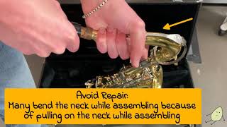 Day 3  "Let's Get Started" - Tenor Saxophone - "Your View Assemble & Hold" 30 days of Band