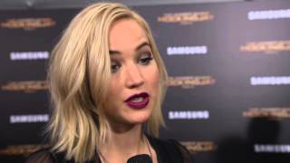MockingJay Part 2 NYC Premiere - Jennifer Lawrence Soundbite
