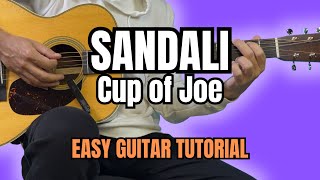 Sandali - Cup of Joe EASY Guitar Tutorial with Chords | Lyrics