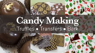 How to Make Truffles, Almond Bark and Use Chocolate Transfer Sheets | Global Sugar Art