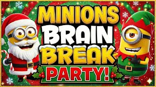 ⭐ Minions Christmas Brain Break Party ⭐ Just Dance ⭐ Brain Breaks for Kids ⭐ Danny Go Inspired