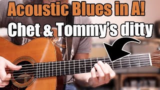 Playing some acoustic blues in A!