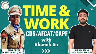 TIME & WORK BY BHUMIK SIR I #cds #maths #timeandwork #savda #capf #afcat #cdsmaths #afcatmaths