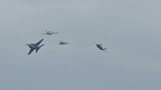 Fighter Jet Formation Flight with Spitfire & Mustang Pt.2