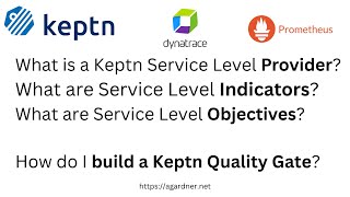 Service Level Providers, SLIs and SLOs in Keptn