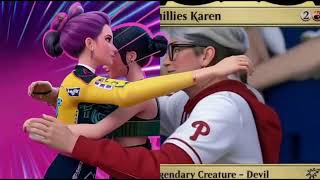 Phillies Karen steals kpop Demon Hunter Hug
