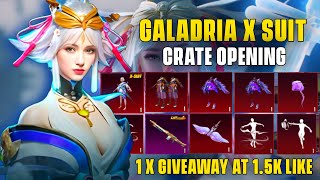 😱OMG ! NEW GALDRIA X-SUIT CRATE OPENING ! PUBG NEW S-SUIT ! 1 X-SUIT GIVEAWAY AT 1.5K LIKE
