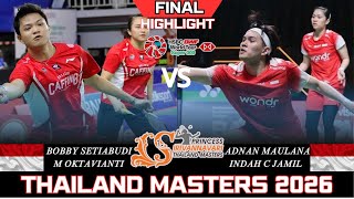 AMAZING FINAL! BOBBY/MELATI  (INA) vs ADNAN/INDAH (INA)[XD] Thailand Masters 2026 Badminton