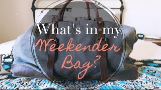 What's in my Weekender Bag?