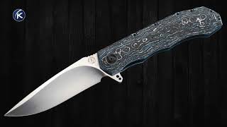 Andre Thorburn Custom Knife L51F Fat Carbon Scales and Zirconium Pivot Linerlock Flipper
