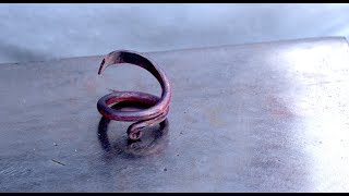 How to Forge a Copper Ring with an Anvil