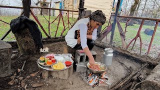Villager girl😋 cooking lunch in winter day | my daily routine 🔥