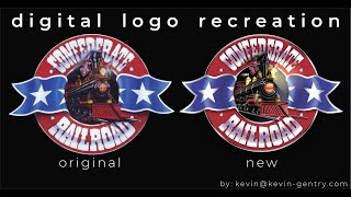 Time lapse - Confederate Railroad logo gets updated to full vector digital.