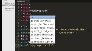 Echo Vs Print lect-5