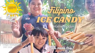How we make FILIPINO ICE CANDY to help beat this Extreme Summer Heat | The Wagets