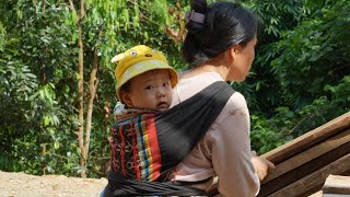 20-day journey to build a wooden house of a single mother