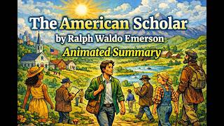 Animated summary of The American Scholar by Ralph Waldo Emerson