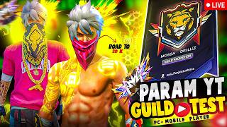 FREE FIRE LIVE GUILD TEST🎯🤯 | FF LIVE TEAM CODE GIVEAWAY || LIVE REACTION FF LIVE #ff #shortsfeed