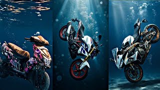 Trending UNDER WATER BIKE Reels Video Editing | Under Water Bike Reels Video Tutorial