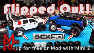 Flip Your Stock SCX30 Wheels for More Width + Mini-Z Wheel Swap!
