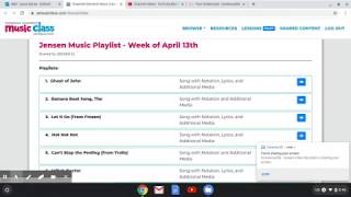 How to Access the new Essential Elements Music Class Playlist