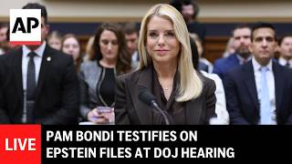 LIVE: Pam Bondi testifies on Epstein files at oversight hearing (full)