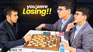 Did 14-year-old Yagiz Kaan Erdogmus miss a win against Nodirbek Abdusattorov?