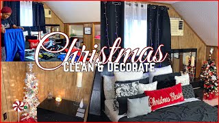 Vlogmas Day 1 | Decorating My Bedroom For Christmas | Cleaning Motivation