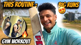 Don’t miss this vlog if you want to score big runs 😍 || Gym Training + Practice Session 🔥