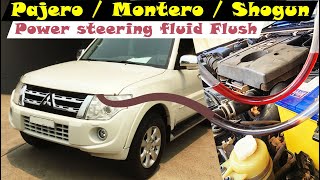 Power steering fluid flush - Mitsubishi Pajero / Montero / Shogun