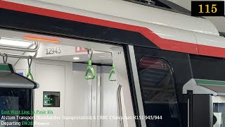 ⁴ᴷ [New Rat Train debut] SMRT Trains, EWL Train departing Pioneer - Alstom R151 943/944
