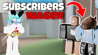I Wagered My Subscribers in Murderers Vs Sheriffs Duels. [Roblox]